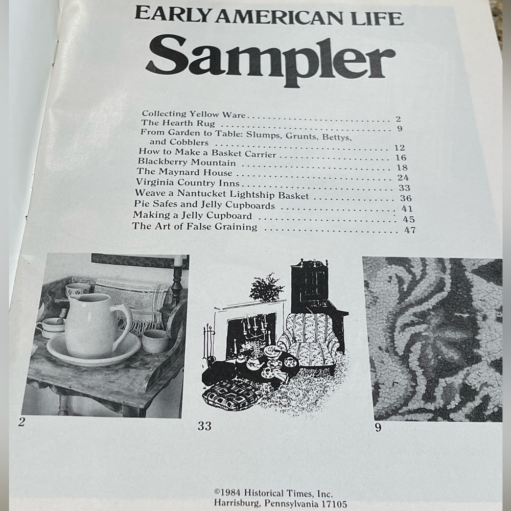 1984 Vintage Early American Life Sampler magazine - Picture 3 of 3
